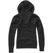 Arora dames hoodie met ritssluiting - Zwart - XXL
