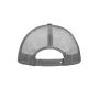 MB070 5 Panel Polyester Mesh Cap donkergrijs one size