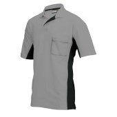 Poloshirt Bicolor Borstzak 202002 Grey-Black 3XL
