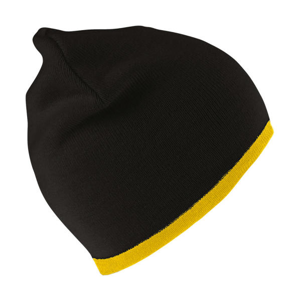 Reversible Fashion Fit Hat - Black/Yellow - One Size