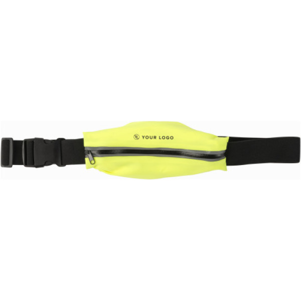 Polyester lycra (220 gr/m²) waist bag Bastian fluor yellow
