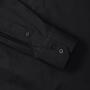 RUS Men LSL Fitted Stretch Shirt, Black, S