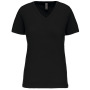 Dames-t-shirt BIO150IC V-hals Black XXL