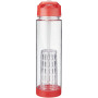 Tutti-frutti 740 ml Tritan™ infuser sport bottle - Transparent/Red