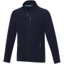 Amber men's GRS recycled full zip fleece jacket - Navy - XXL