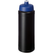 Baseline® Plus grip 750 ml sportfles met sportdeksel - Zwart/Blauw