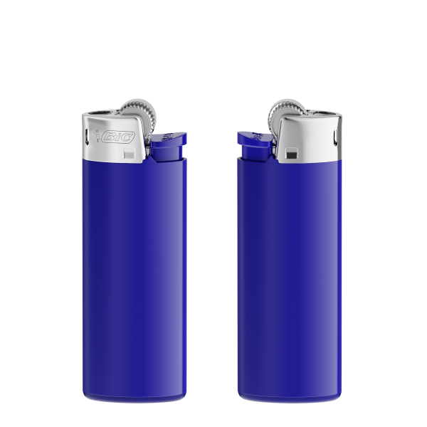 BIC® J25 Standaard aansteker J25 Lighter BO dark blue_BA_FO dark blue_HO chrome
