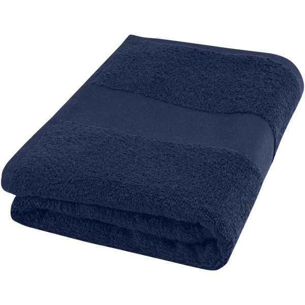 Charlotte 450 g/m² cotton towel 50x100 cm - Navy