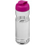 H2O Active® Base Tritan™ 650 ml sportfles met flipcapdeksel - Transparant/Roze
