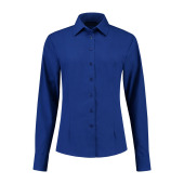 L&S Shirt Poplin Mix LS for her royal blue 3XL