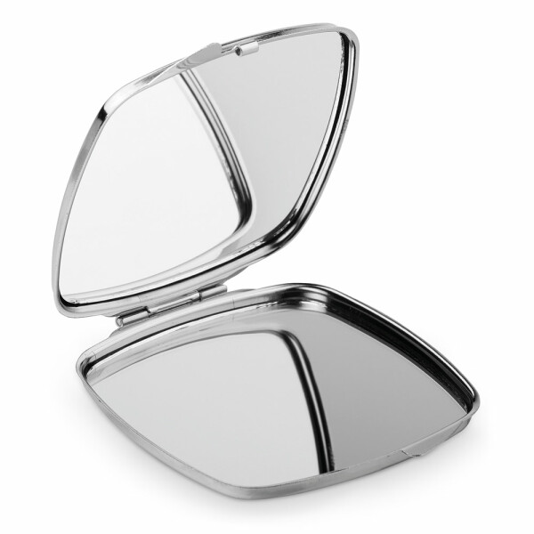 SHIMMER. Dubbele metalen handtas spiegel