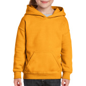 Gildan Sweater Hooded HeavyBlend for kids Gold XS