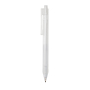 X9 frosted pen with silicone grip, white