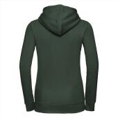 RUS Ladies Authentic Hooded Sweat, Bottle Green, XL