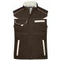 Workwear Softshell Padded Vest - COLOR - - brown/stone - 6XL
