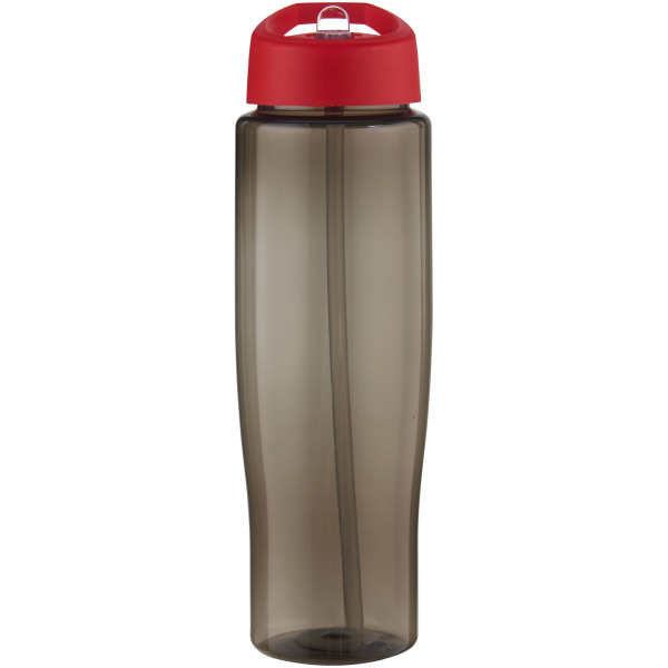 H2O Active® Eco Tempo 700 ml spout lid sport bottle - Red/Charcoal