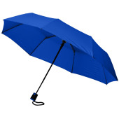 Wali 21" hopfällbart automatiskt paraply - Kungsblå