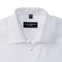 RUS Men LSL Fitted Stretch Shirt, White, S