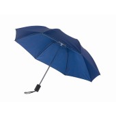 Opvouwbare, uit 2 secties bestaande manueel te openen paraplu REGULAR marineblauw