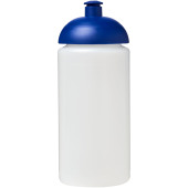 Baseline® Plus grip 500 ml bidon met koepeldeksel - Transparant/Blauw