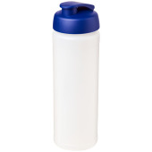 Baseline® Plus grip 750 ml sportfles met flipcapdeksel - Transparant/Blauw