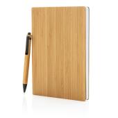 A5 Bamboe notitieboek & pen set