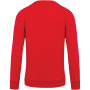Herensweater BIO ronde hals raglanmouwen Red S