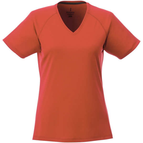 Amery short sleeve women's cool fit v-neck t-shirt - Orange - XXL