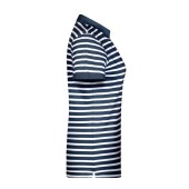 Ladies' Polo Striped - navy/white - XXL