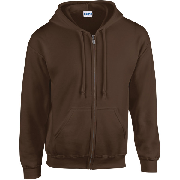 Heavy Blend™Adult Full Zip Hooded Sweatshirt Dark Chocolate XL