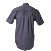 Classic Fit Premium Oxford Shirt SSL - Charcoal - 2XL