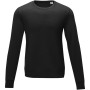 Zenon heren sweater met crewneck - Zwart - XS