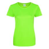 AWDis Ladies Cool Smooth T-Shirt, Electric Green, L, Just Cool