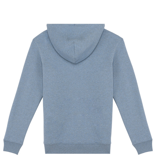 Ecologische uniseks sweater met capuchon Cool Blue Heather XL