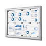 Vergrendelbaar Notitiebord Indoor Zilver 8x A4 Vergrendelbaar Notitiebord Indoor Zilver 8x A4