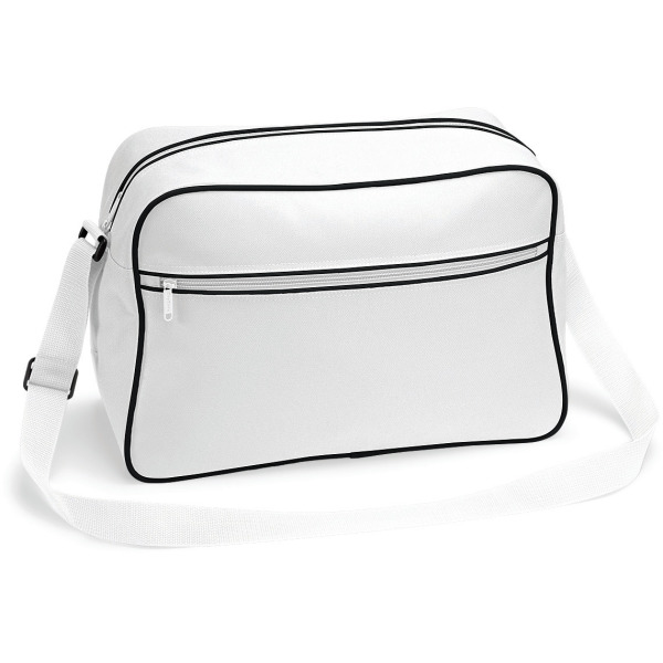 Retro Shoulder Bag White / Black One Size