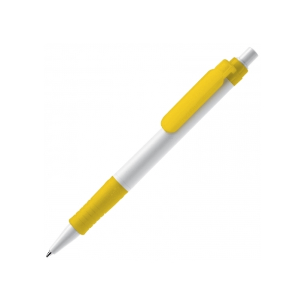 Ball pen Vegetal Pen hardcolour - White / Yellow