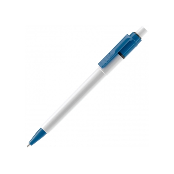 Ball pen Baron Colour hardcolour - White / Light Blue