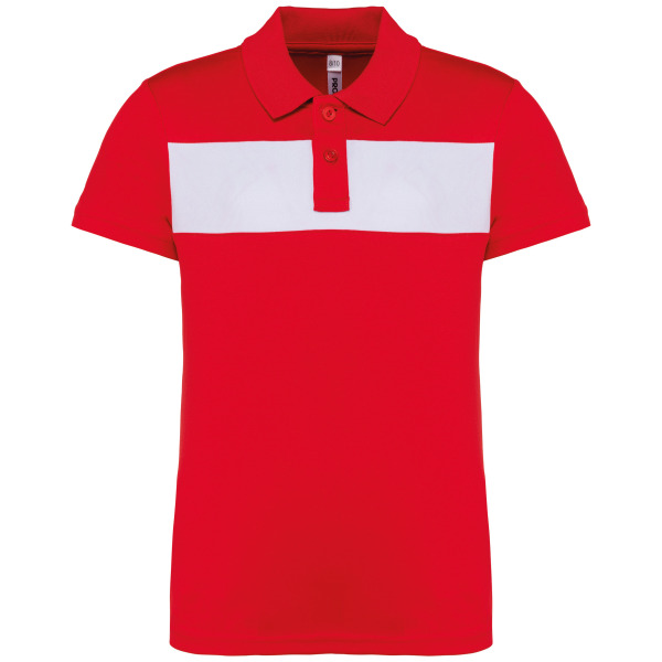 Kinderpolo korte mouwen Sporty Red / White 12/14 ans