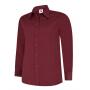 Ladies Poplin Full Sleeve Shirt - 4XL - Burgundy