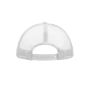 MB070 5 Panel Polyester Mesh Cap - light-grey/white - one size