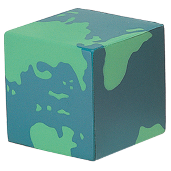 Anti-stress vierkante wereldbol