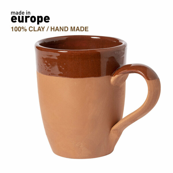 Lixus mok klei handmade Made in Europe 330 ml