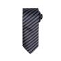 Double Stripe Tie, Black/Dark Grey, ONE, Premier