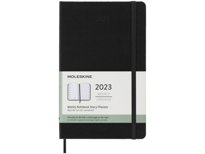 Moleskine 12M week agenda L met harde kaft