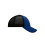 MB6215 6 Panel Elastic Fit Mesh Cap - royal/black - L/XL