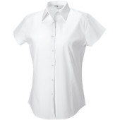 Ladies' Short Sleeve Easy Care Fitted Shirt White L