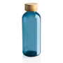GRS RPET fles met FSC bamboe dop, blauw