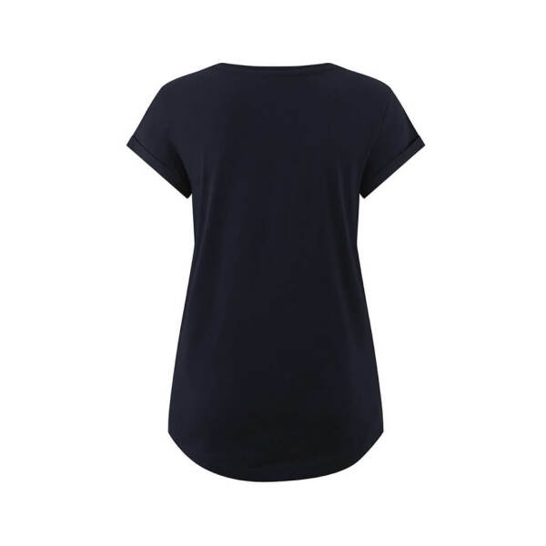 Women's Rolled Sleeve T-shirt Navy S