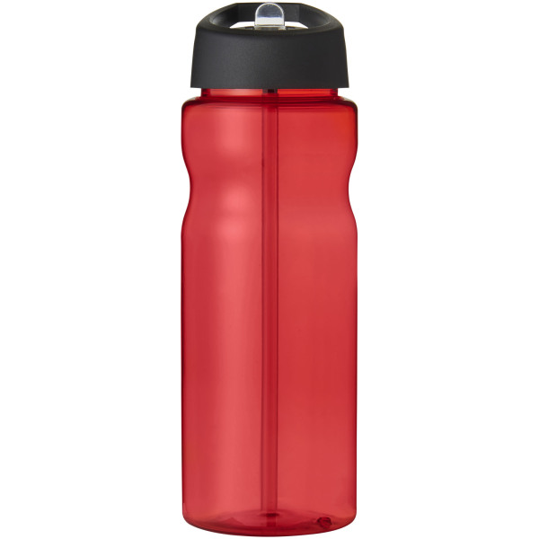 H2O Active® Base 650 ml spout lid sport bottle - Red/Solid black